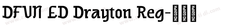 DFVN ED Drayton Reg字体转换